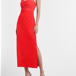 Express Red Maxi Dress